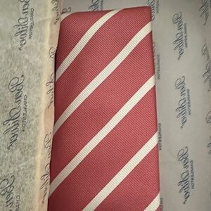 New in Box - Ben Silver Charleston Tie in rose stripe